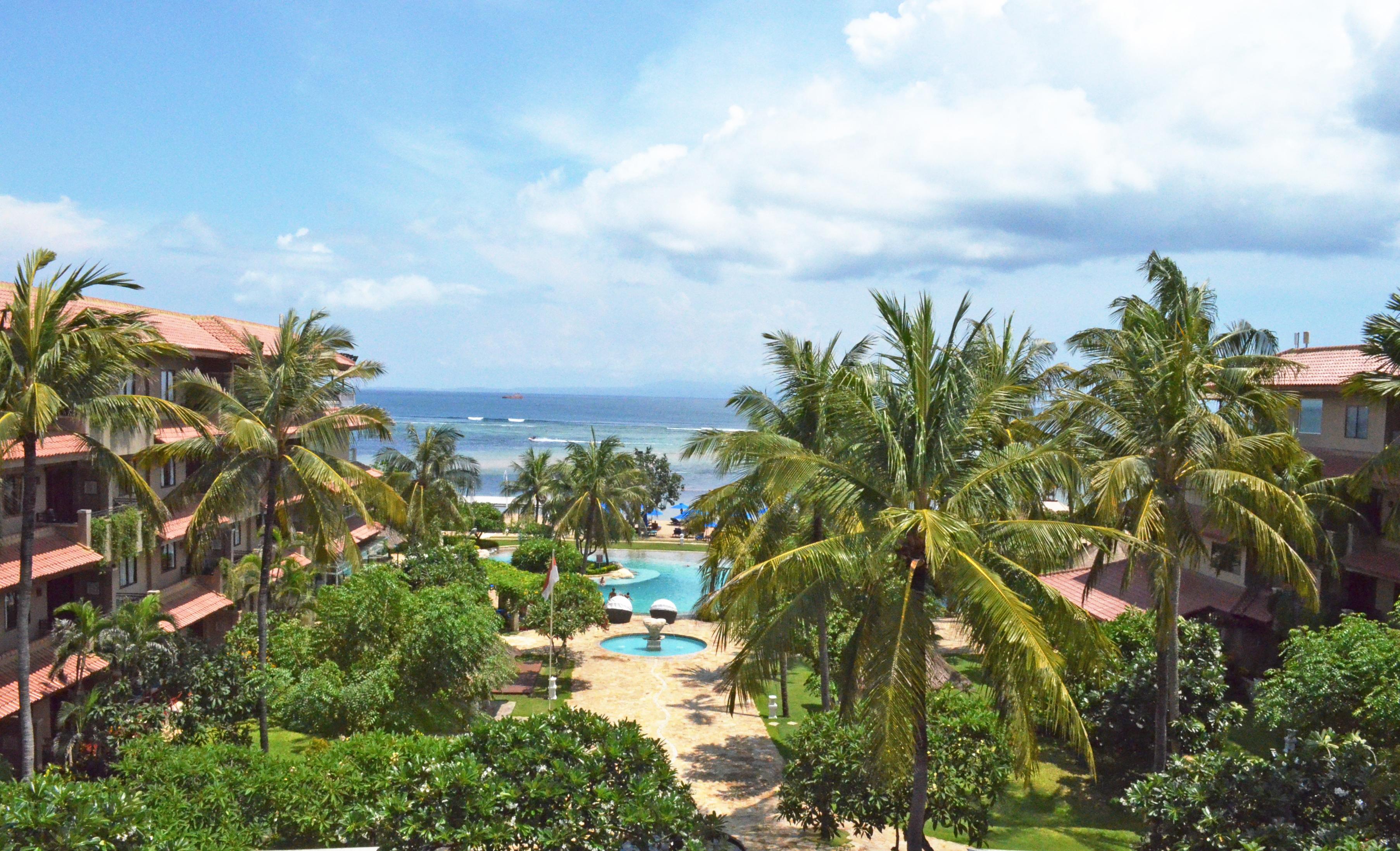 Hotel Nikko Bali Benoa Beach Нуса-Дуа Экстерьер фото View of the Indian Ocean from the hotel